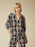Patterned twill blouse image number 0