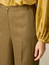 Pantalones palazzo en tejido mezcla de lino image number 2