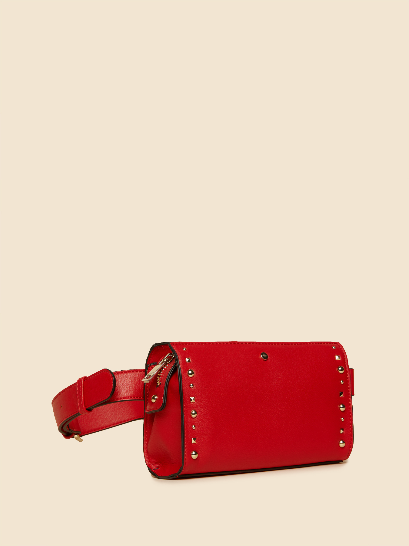 Marsupio in similpelle e borchie image number 1