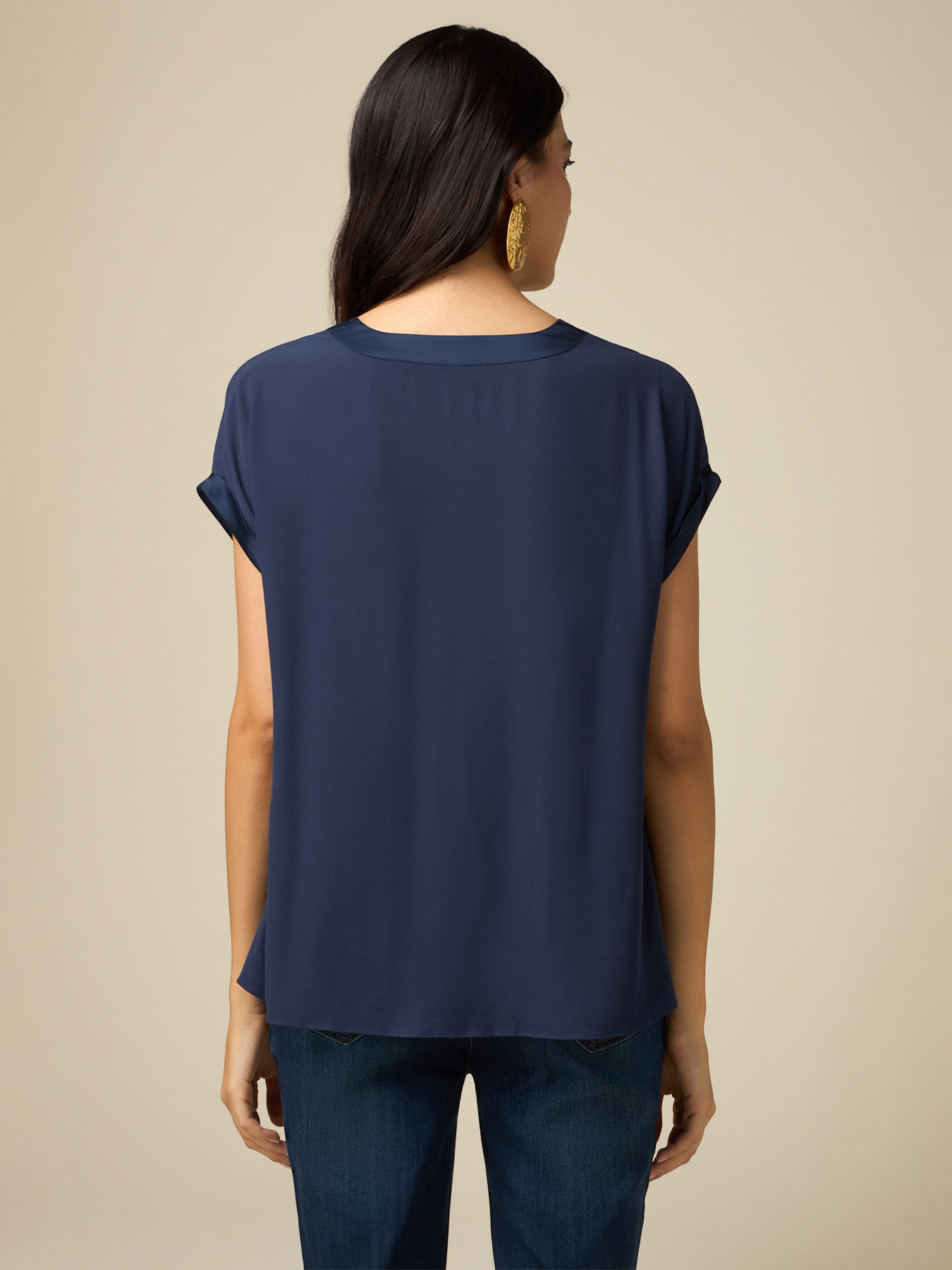 Kimono-Bluse aus Viskose image number 1