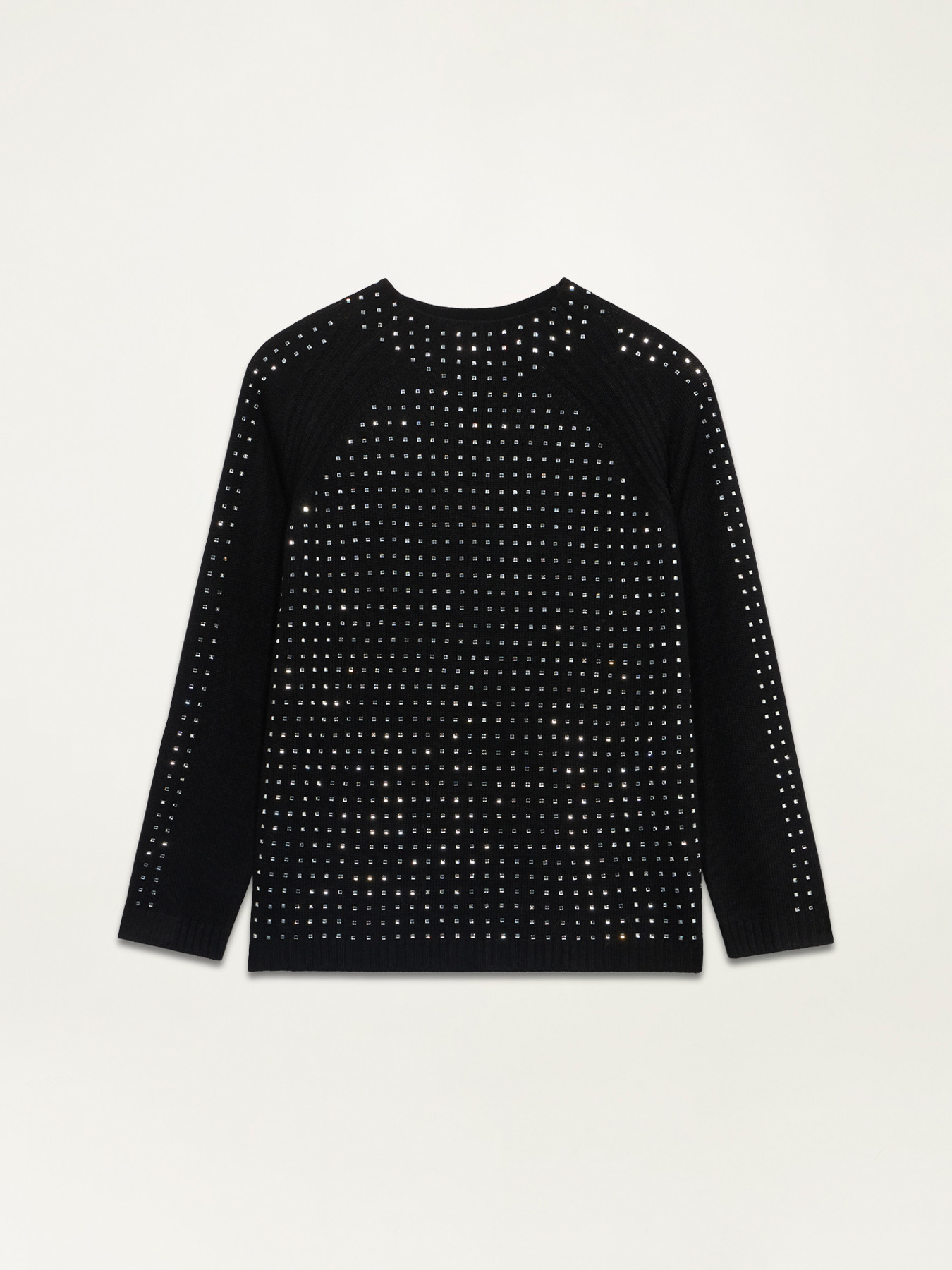 Pullover aus Kaschmirgemisch mit Glassteinen image number 4