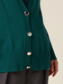 Cardigan mit V-Ausschnitt und goldenen Kn&ouml;pfen image number 2