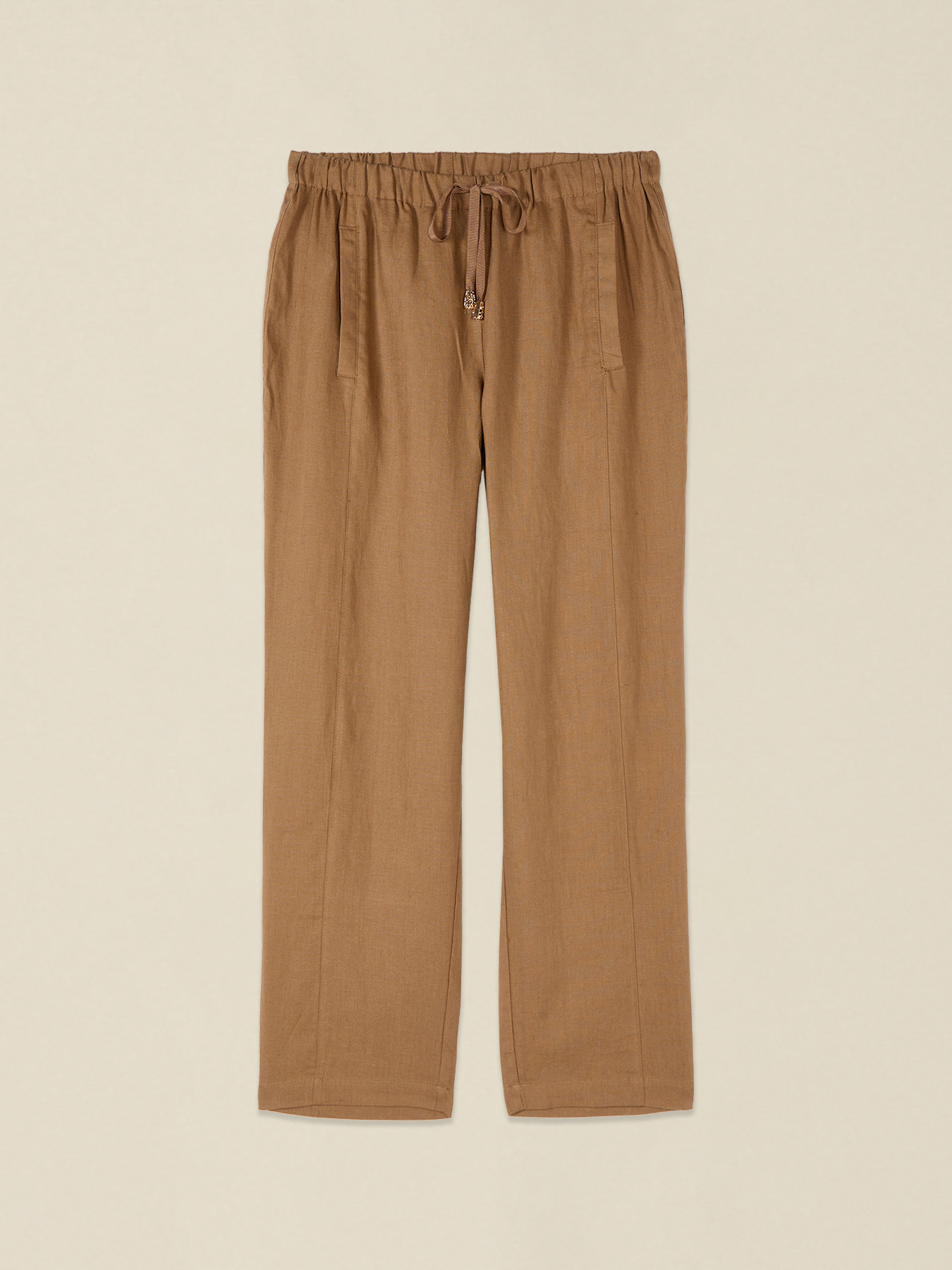 Joggers aus Leinen mit Kordelzug image number 4