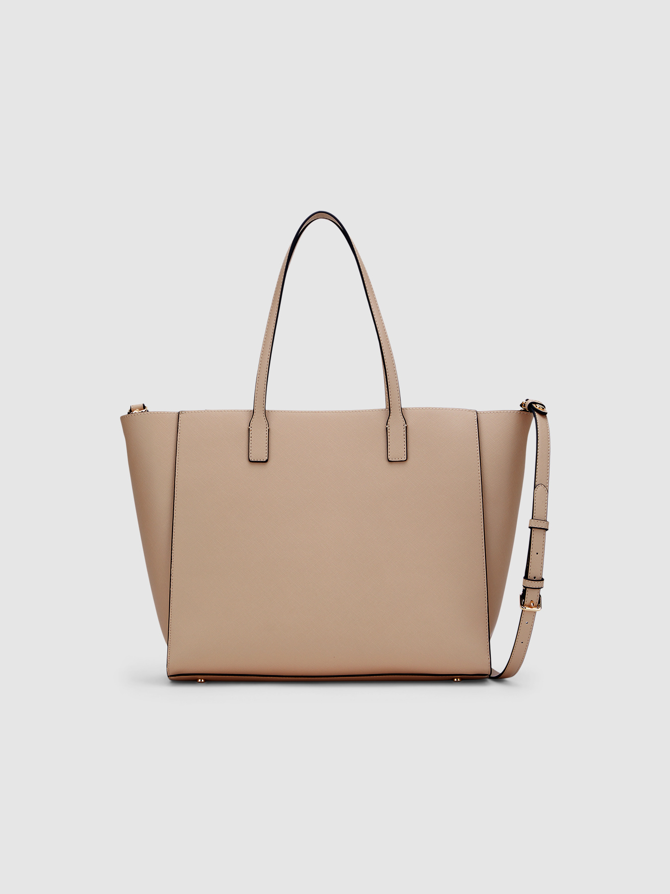 Bolso shopper efecto saffiano image number 2