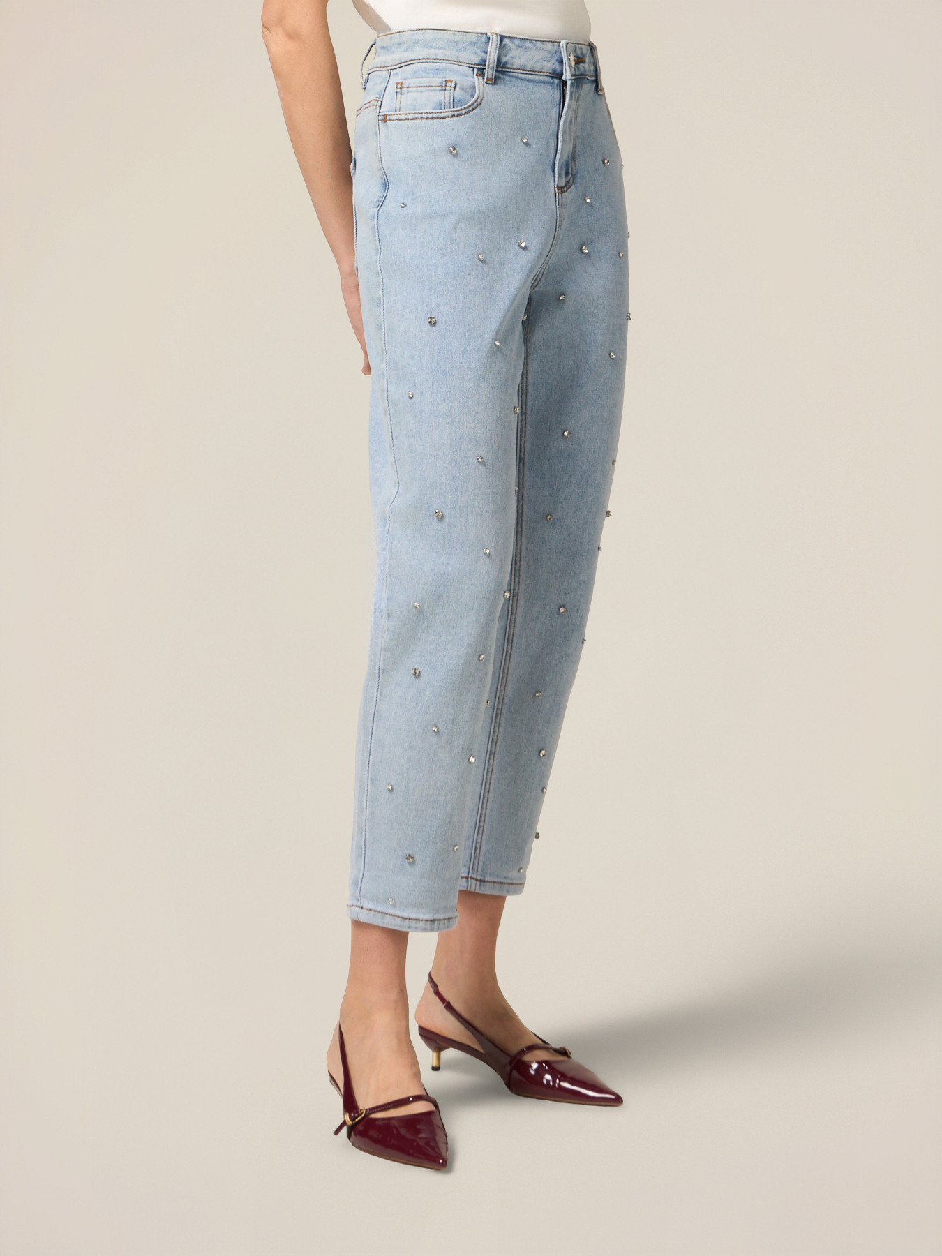 Boyfit jeans with patch pockets image number 3