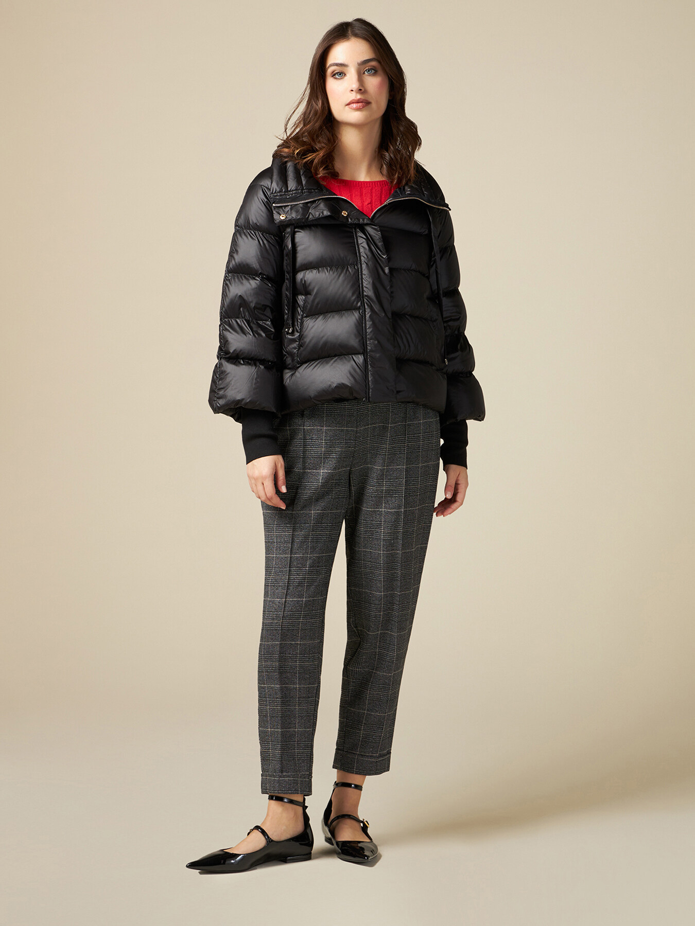 Piumino boxy in vera piuma d'oca image number 3