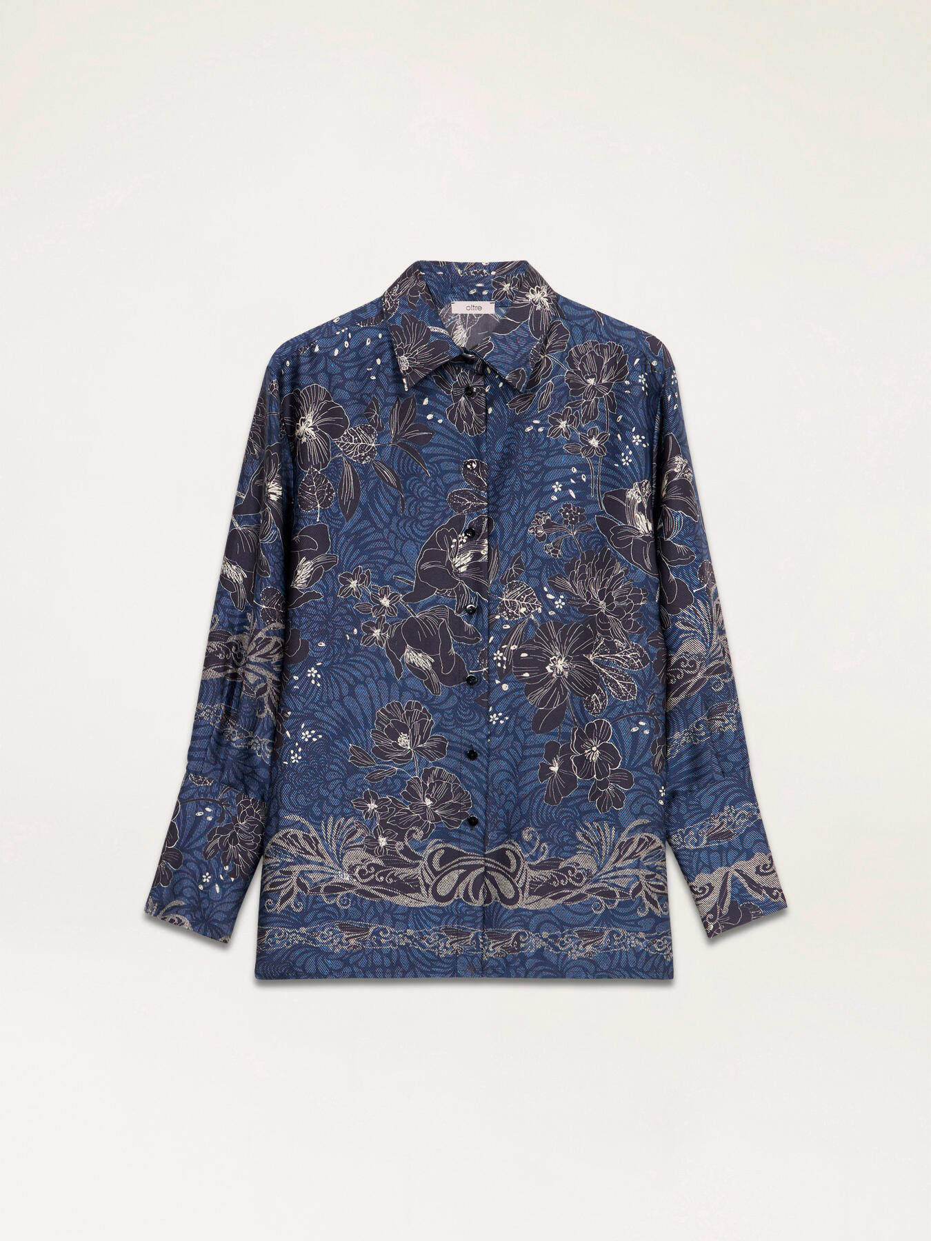 Camicia in raso floreale image number 3