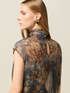 &Auml;rmellose Bluse mit Muster image number 2