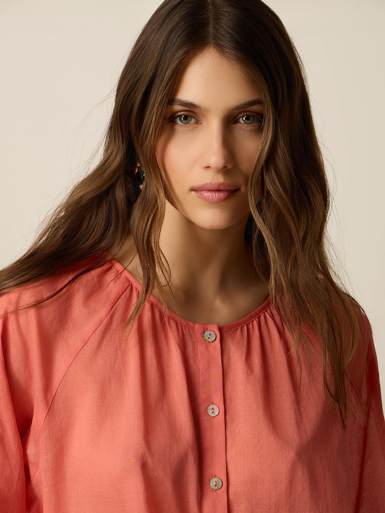 Cotton muslin blouse image number 2