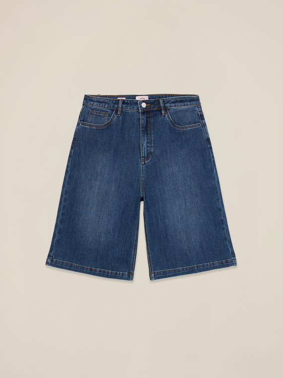 Denim Bermuda shorts