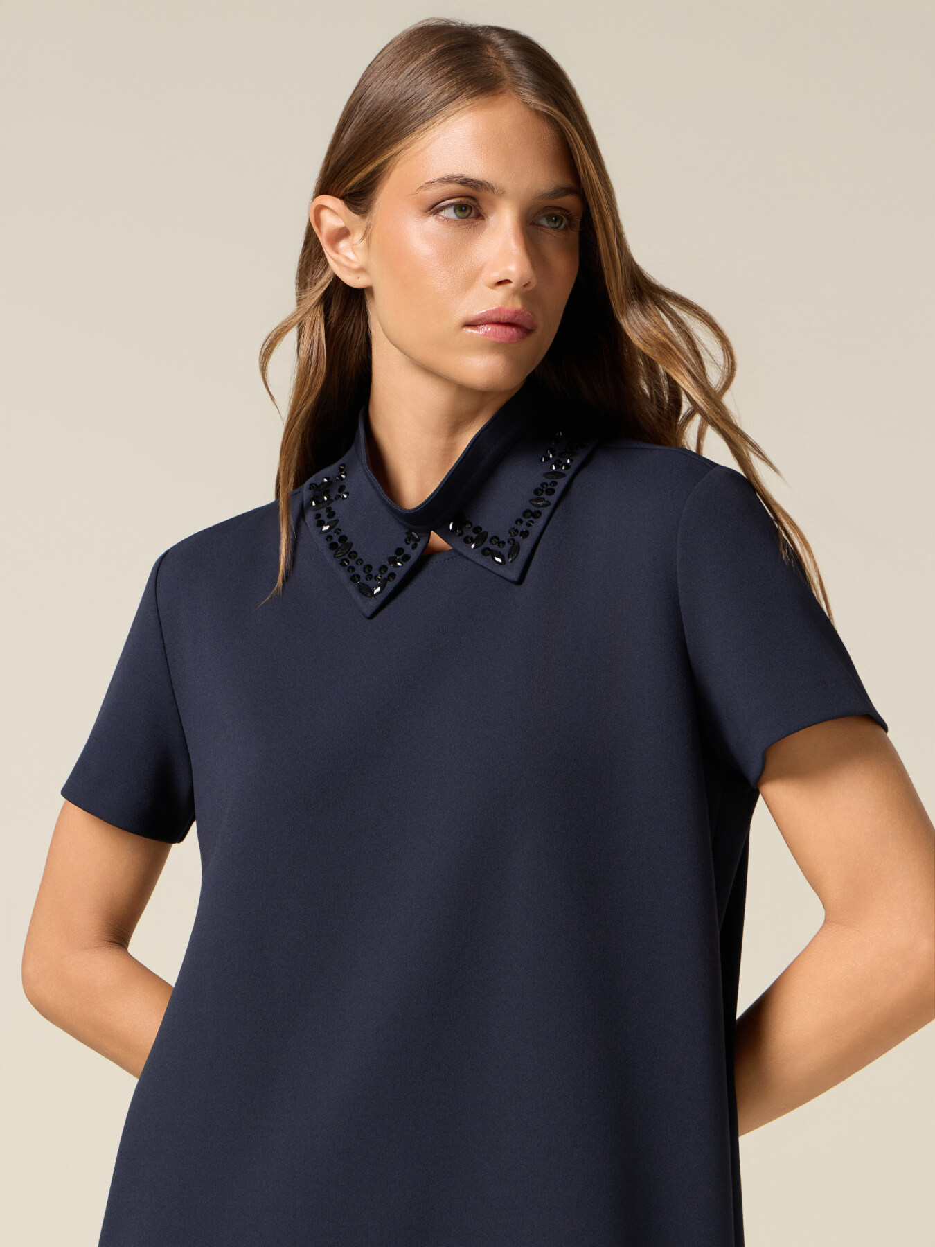 Rochie regular din material fluid image number 2