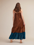 Colour-Block-Kleid aus Musselin image number 2