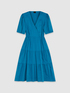 Midi poplin dress image number 3