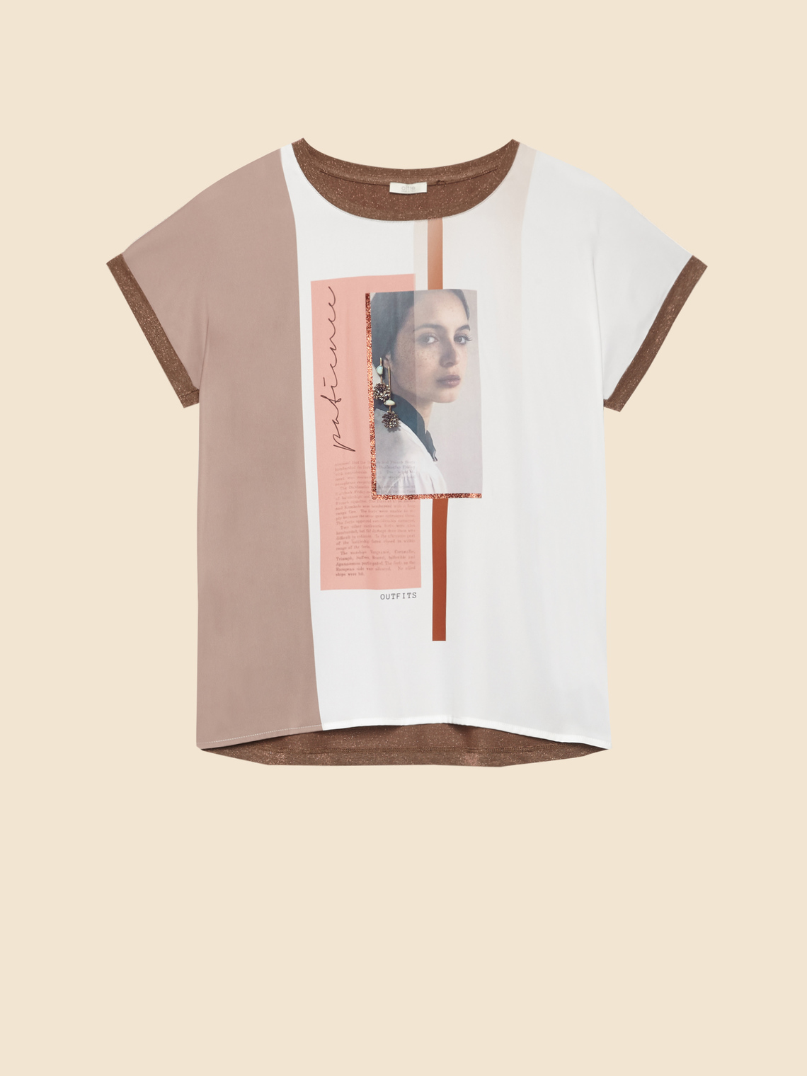 t shirt bimaterica motivi