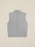 Sleeveless sweater in cashmere blend image number 3