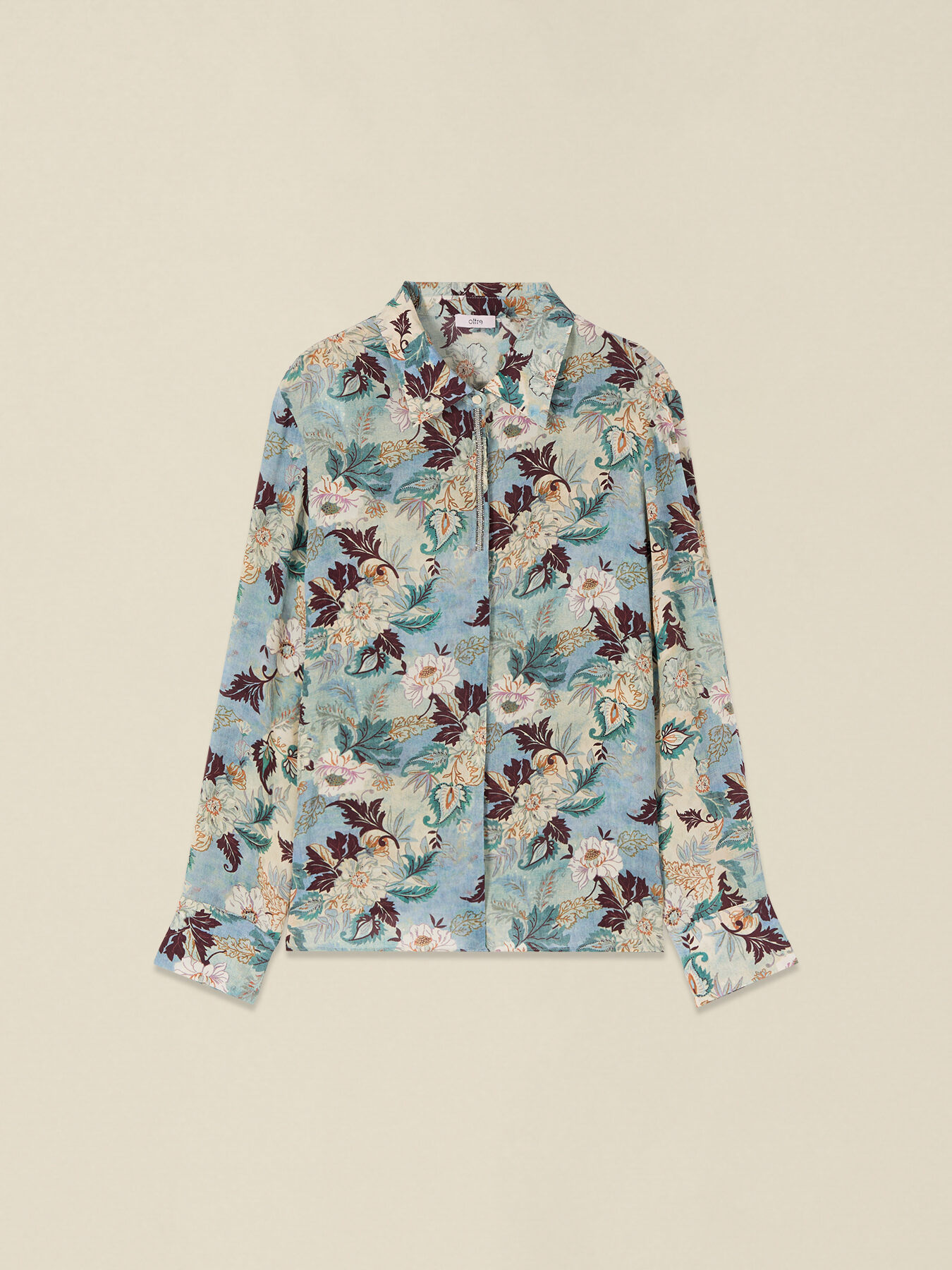 Camicia fantasia con dettaglio gioiello image number 3