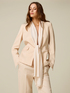 Chaqueta con inserto de georgette image number 0