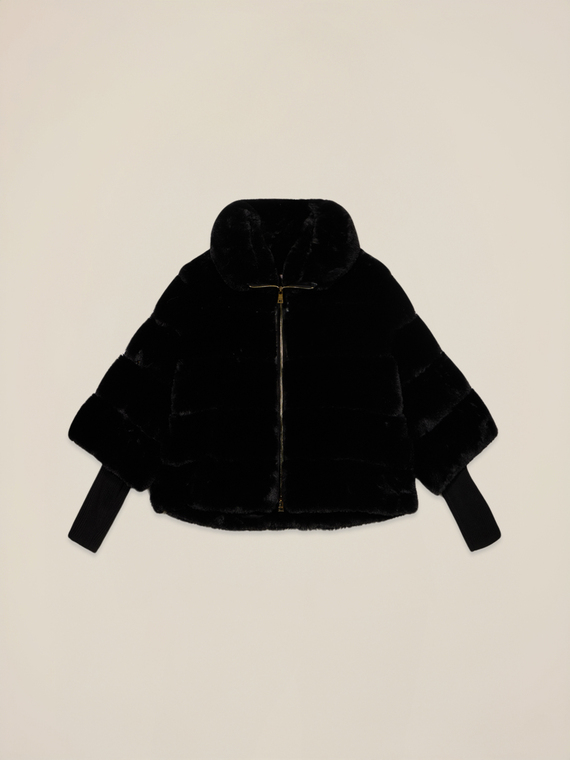 Fuzzy fabric jacket