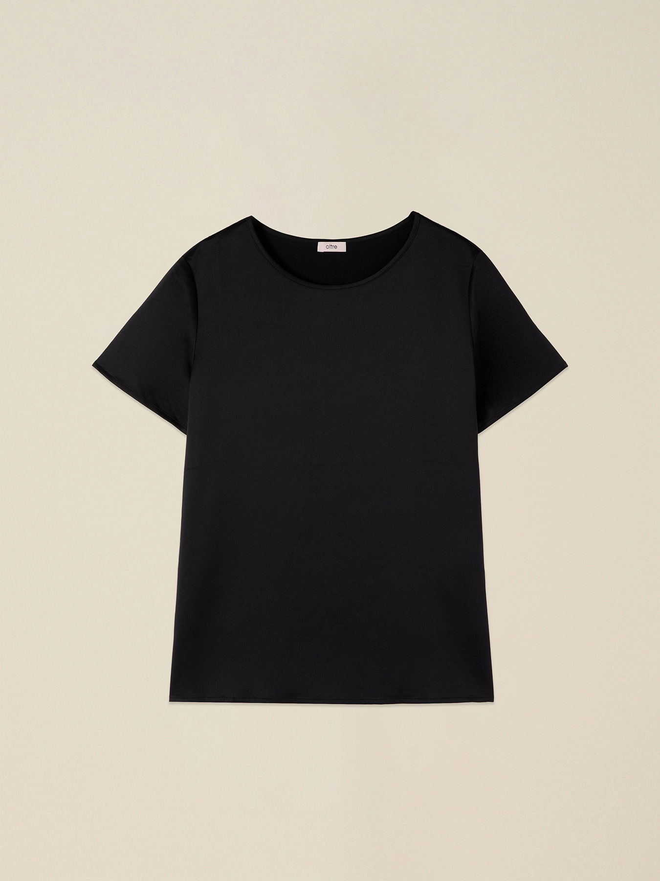 Two-material T-shirt image number 3