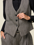 Weste aus gestreiftem Flanell image number 3