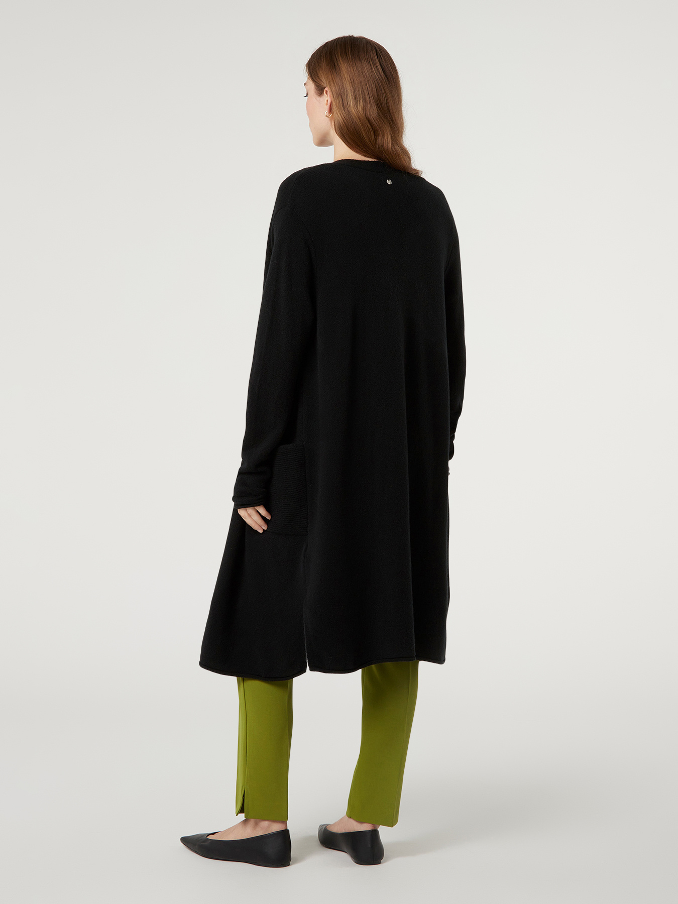 Maxi cardigan con tasche image number 1