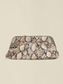 Clutch with reptile-effect print image number 1