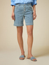 Stone bleached denim shorts image number 3