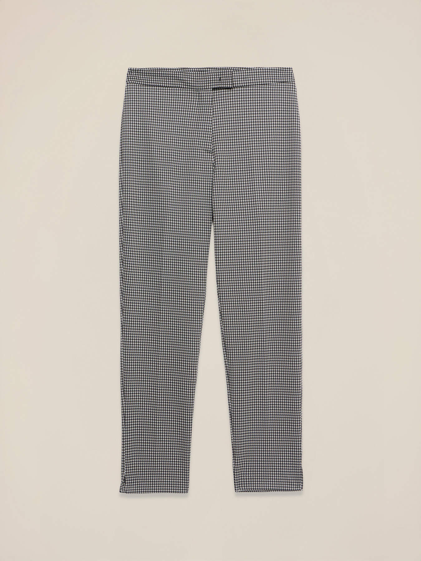 Pantaloni pied-de-poule in punto milano image number 4