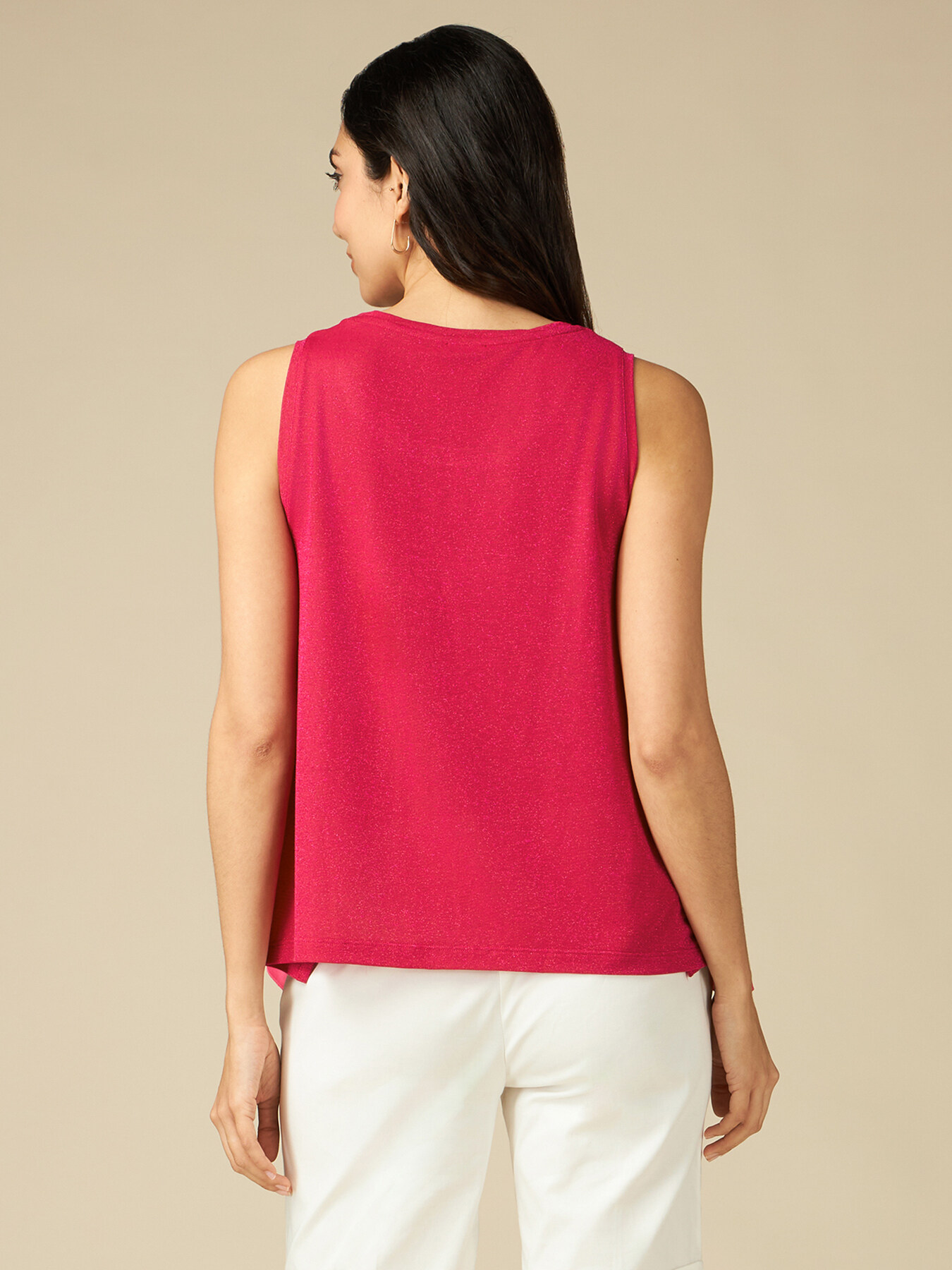 Dual-fabric A-line top image number 1