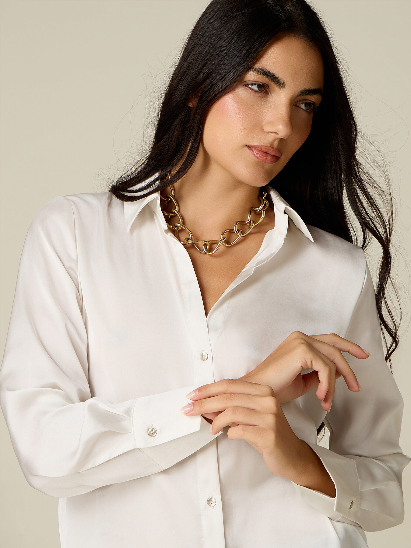 Satin shirt image number 2