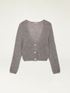 Cardigan misto mohair con bottoni gioiello image number 3