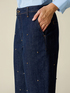 Cropped-Jeans mit Kristallen image number 2