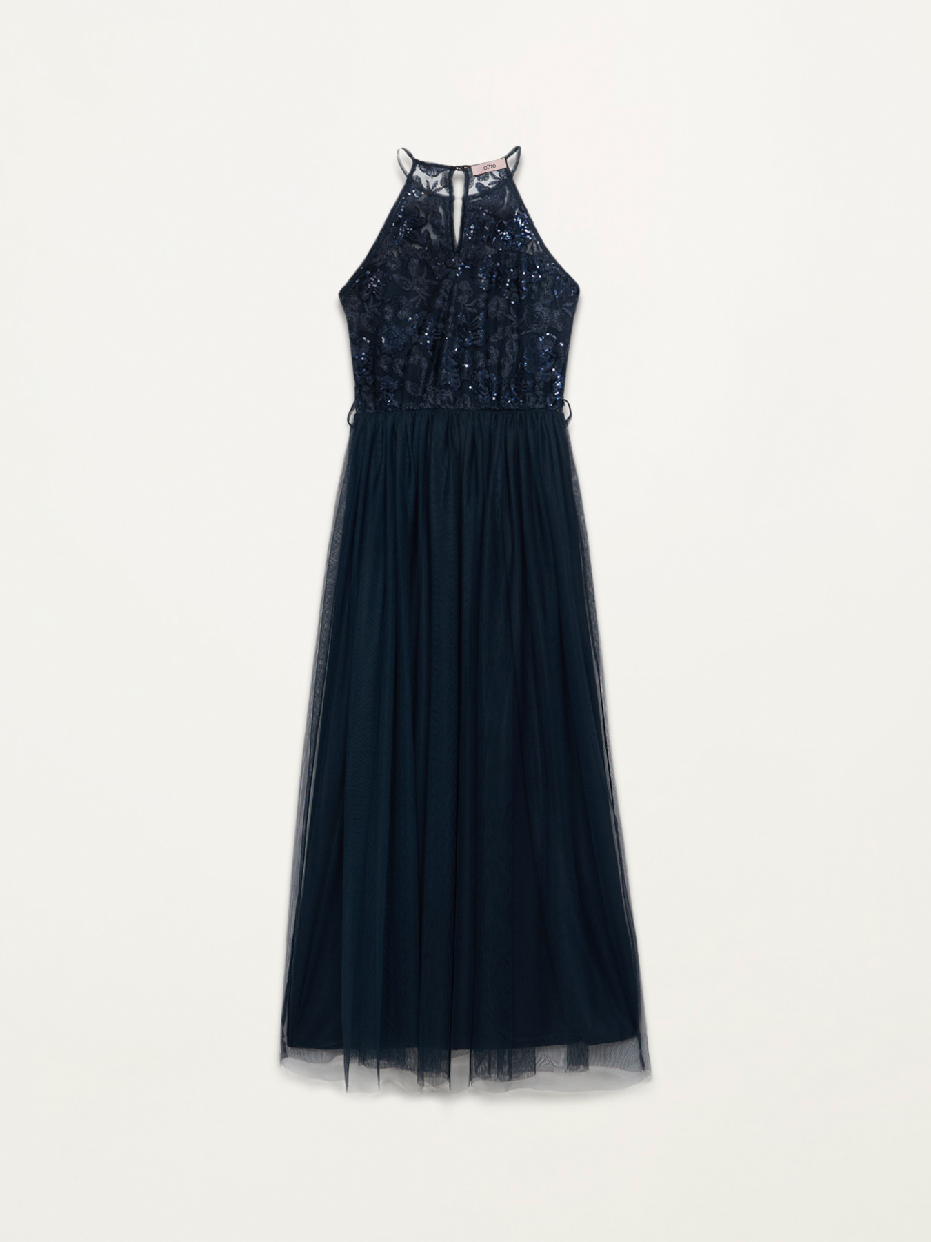 Vestito in tulle con corpino ricamato image number 4