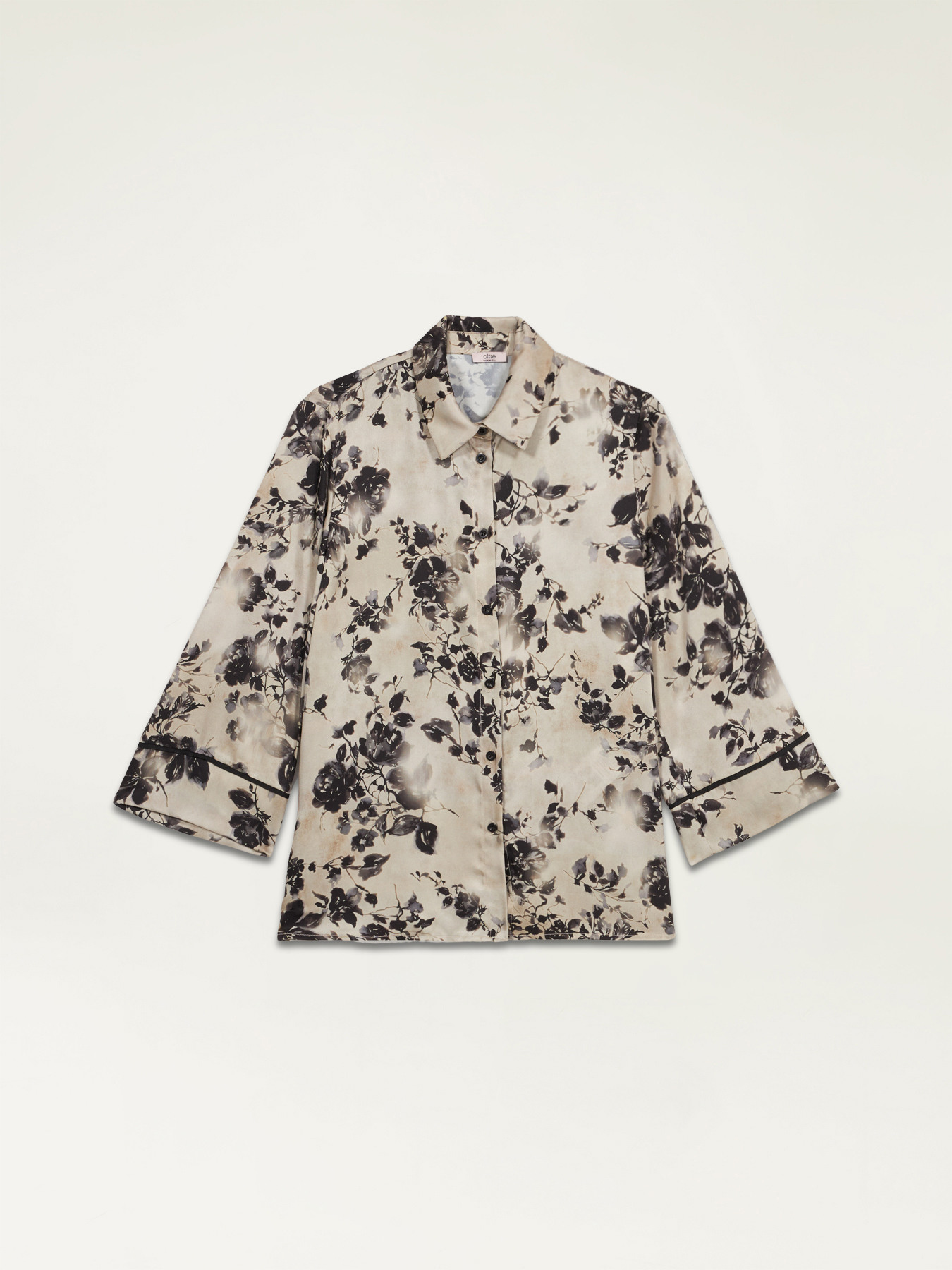 Camicia in raso fantasia image number 5