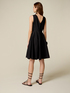 Flare dress in poplin with flower image number 1