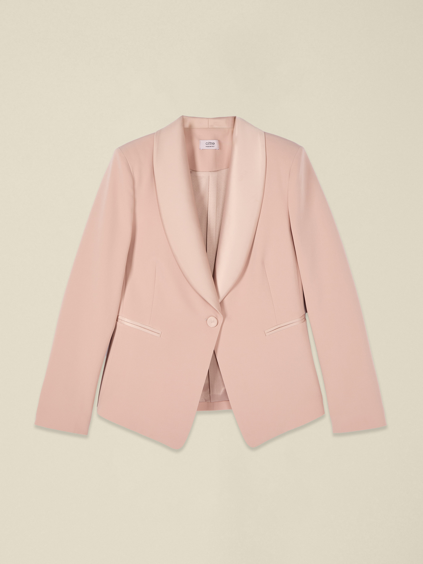 Blazer cu revere din satin image number 3