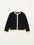 Two-tone jacket-effect cardigan image number 3
