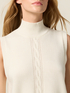 Sleeveless sweater in cashmere blend image number 2