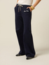 Pantaloni de trening palazzo din jerseu image number 3