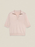 Lurex knit polo shirt image number 4