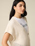 Short sleeve openwork cardigan image number 2