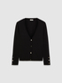 Cashmere blend cardigan with jewel buttons image number 3