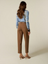 Pantaloni barrel misto cotone e lyocell image number 1