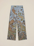Pantalon palazzo en satin fantaisie image number 4