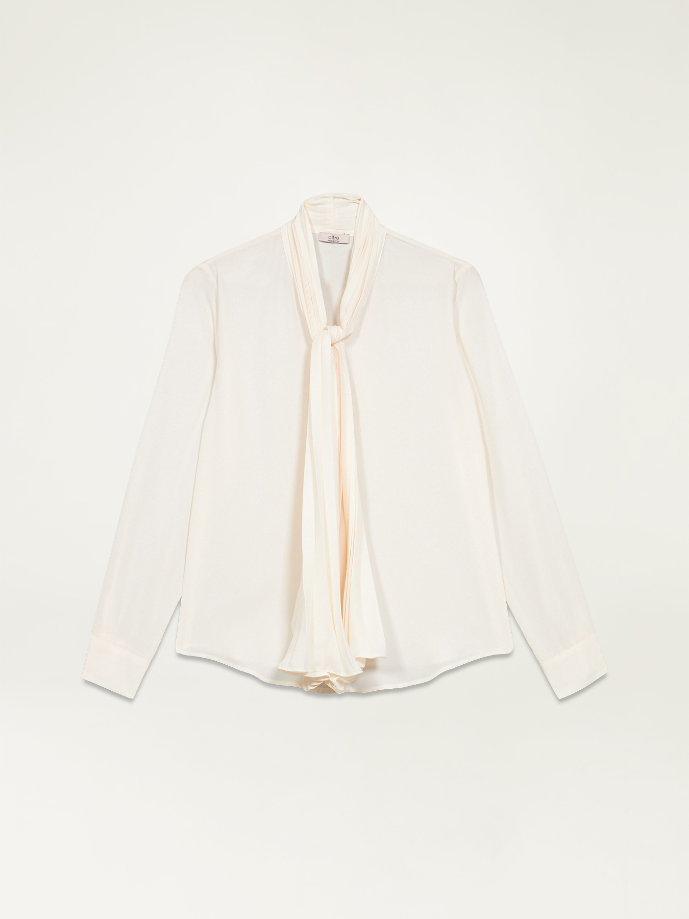 Blouse avec foulard pliss&eacute; image number 4