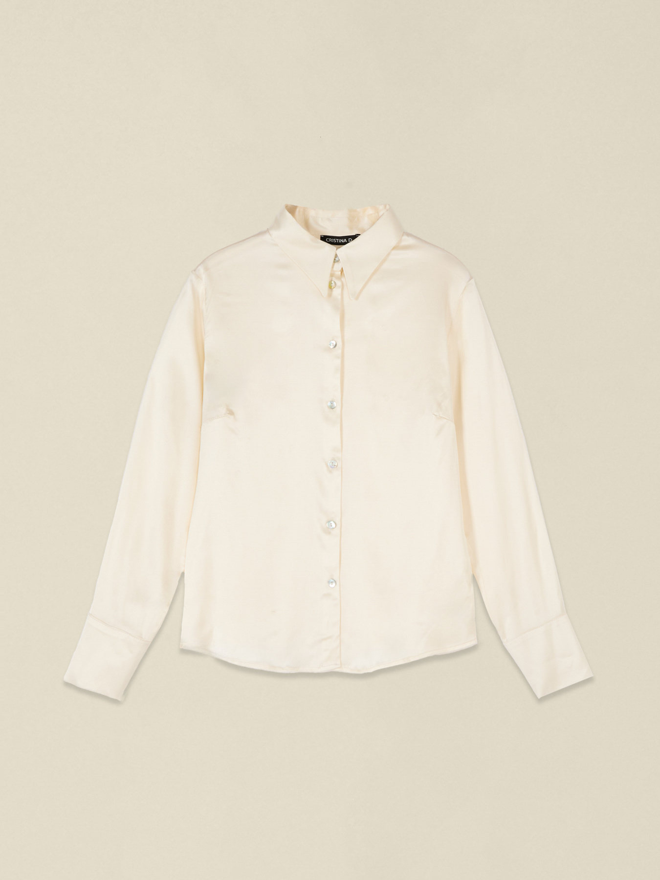 Camicia in raso di viscosa image number 3