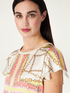 Blouse with scarf pattern image number 2