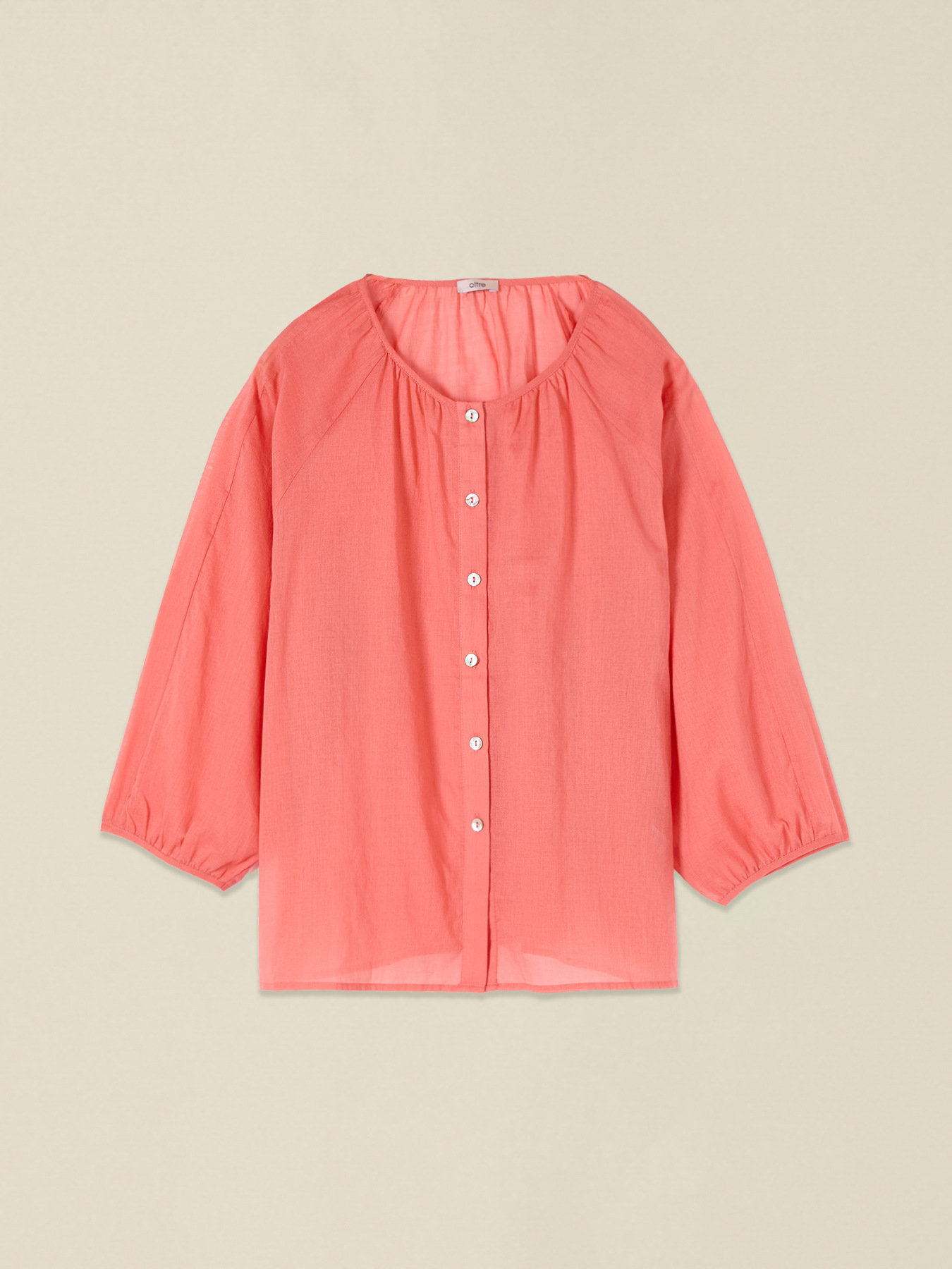Cotton muslin blouse image number 3
