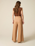 Linen blend cargo pants with sash image number 1