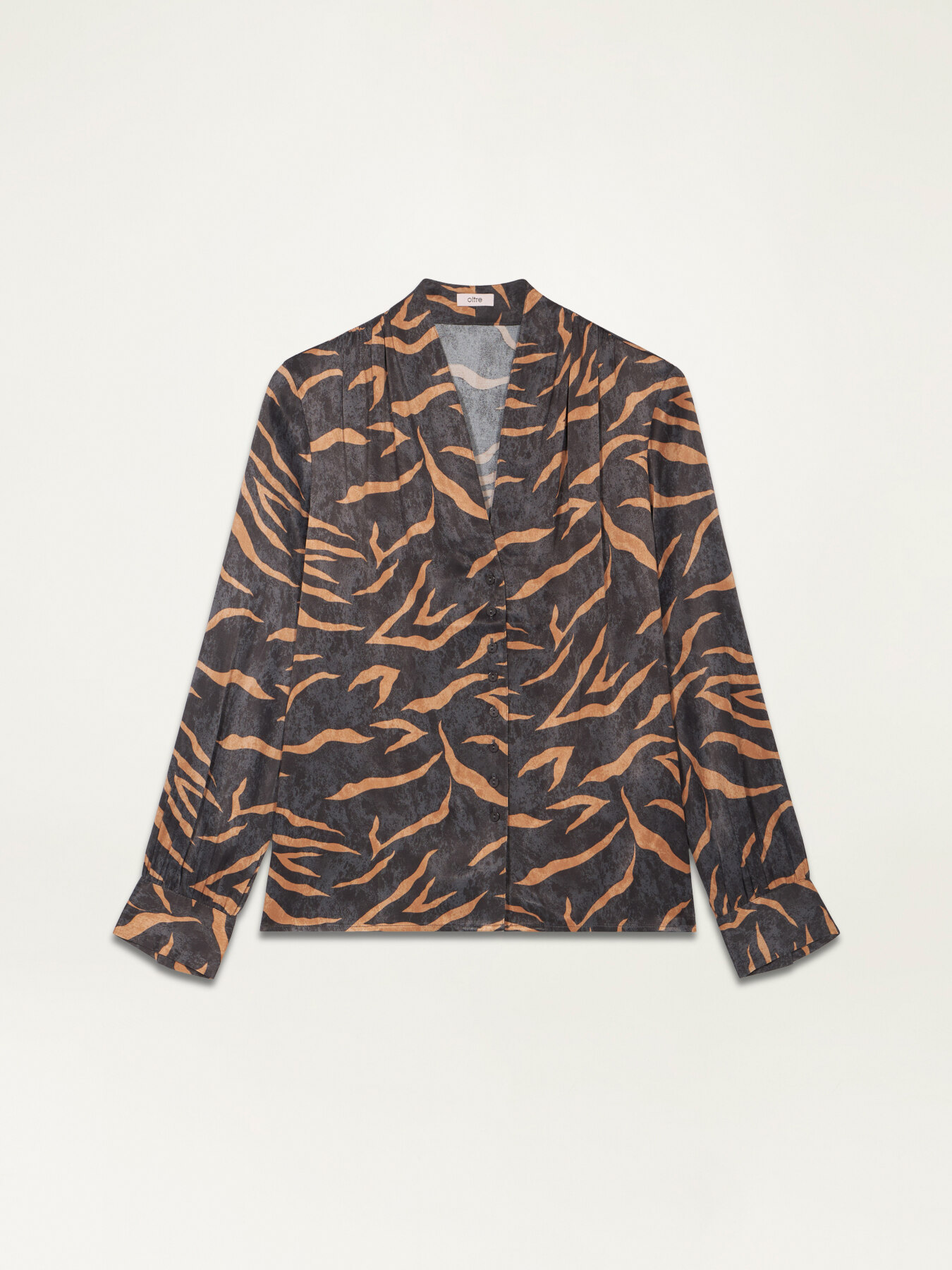 Camicia in raso fantasia image number 3
